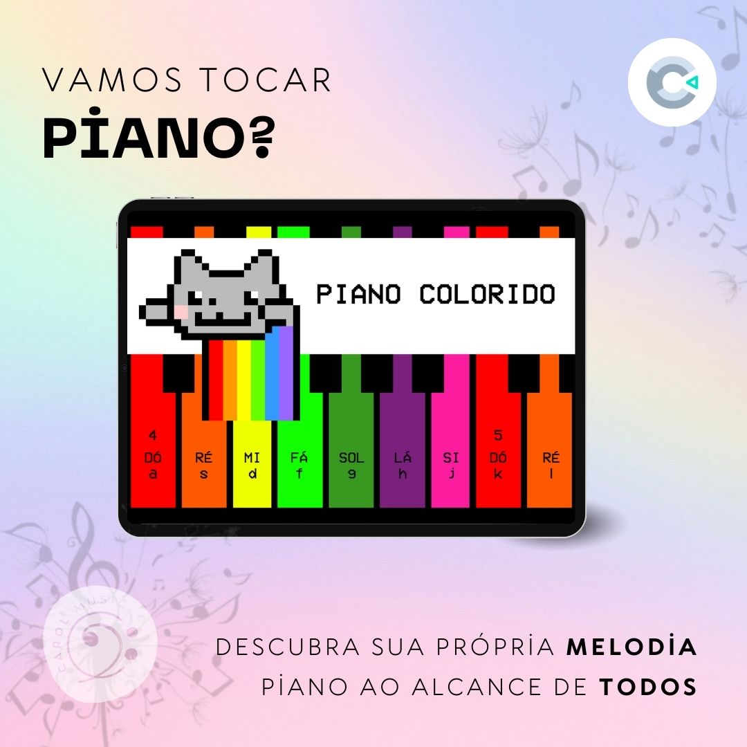 Aplicativo: Piano Colorido